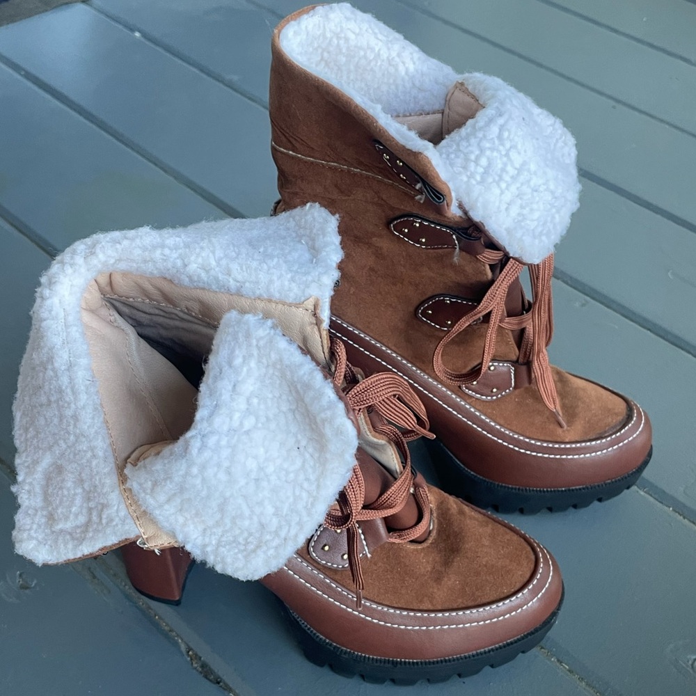 Jace-7 brown leather ankle boots, 8